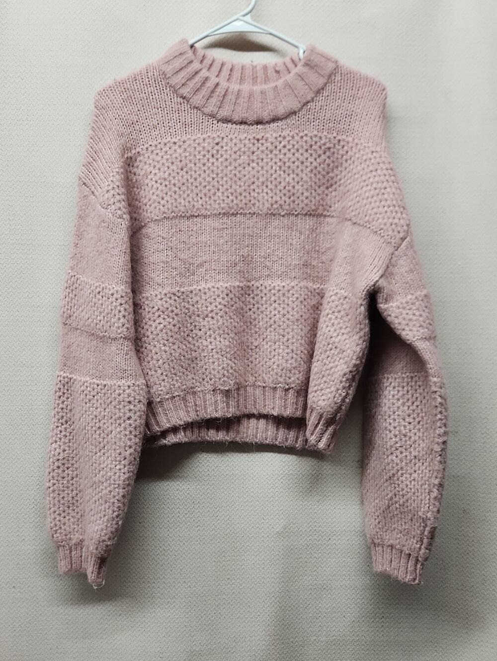 bp Dusty Pink Crewneck Knit Sweater